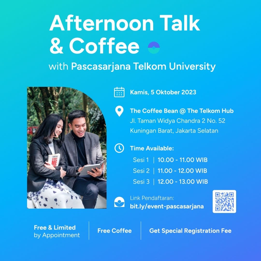 Afternoon Talk And Coffee With Pascasarjana Telkom University