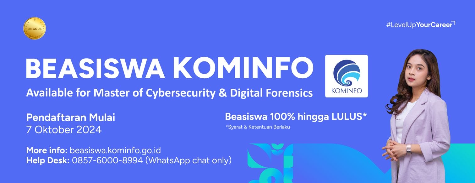 Web Banner Jalur Seleksi Beasiswa Kominfo Telkom University 2025